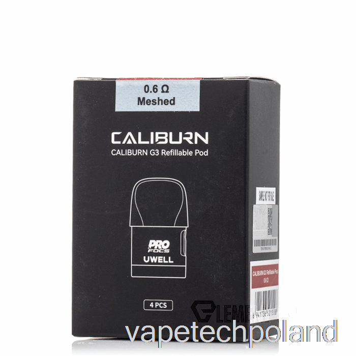 Vape Pen Uwell Caliburn G3 Zamienne Kapsułki 0,6ohm Caliburn G3 Strąki